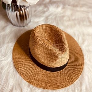 Straw Fedora Style Hat